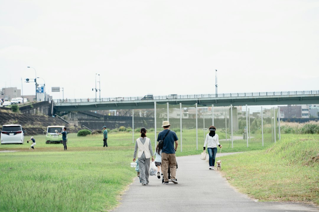 family in local park