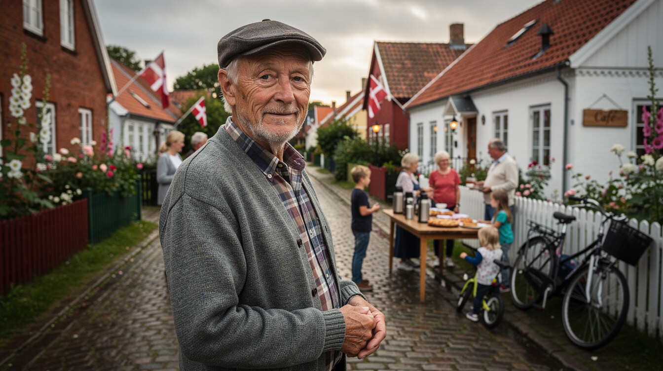 danish village street
