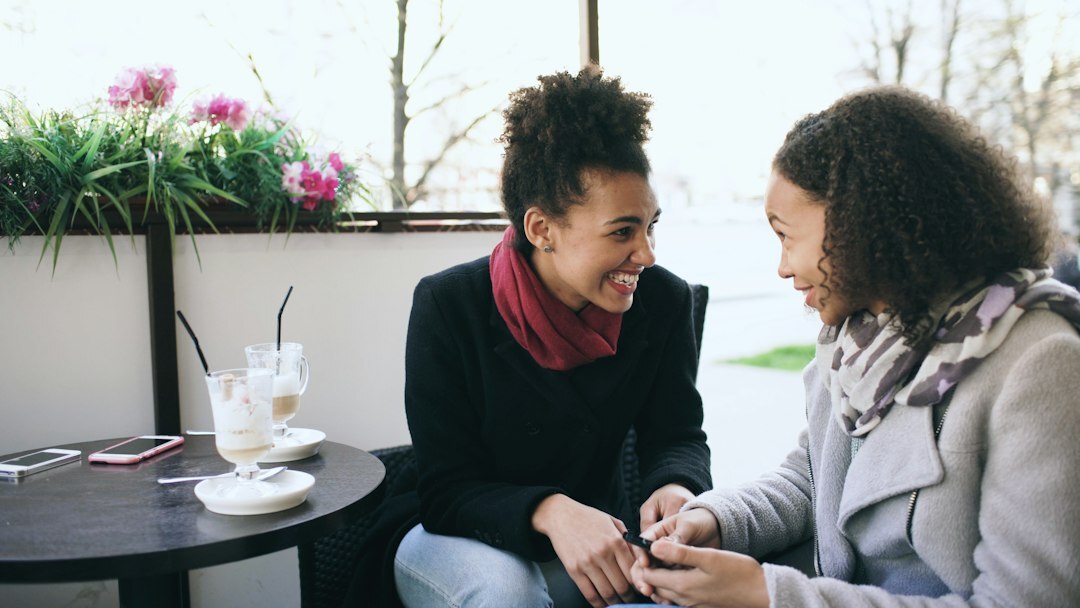woman sharing story
